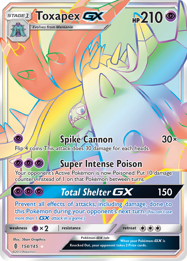 Guardians Rising Toxapex GX #154/145